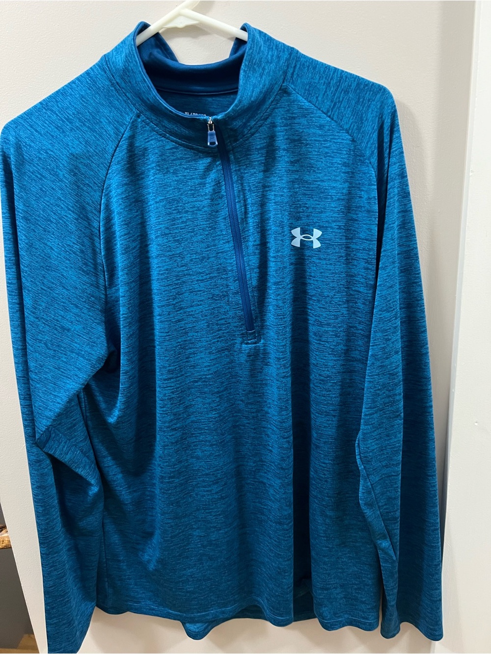 Under Armour Blue Heather Quarter-Zip Performance Jacket
